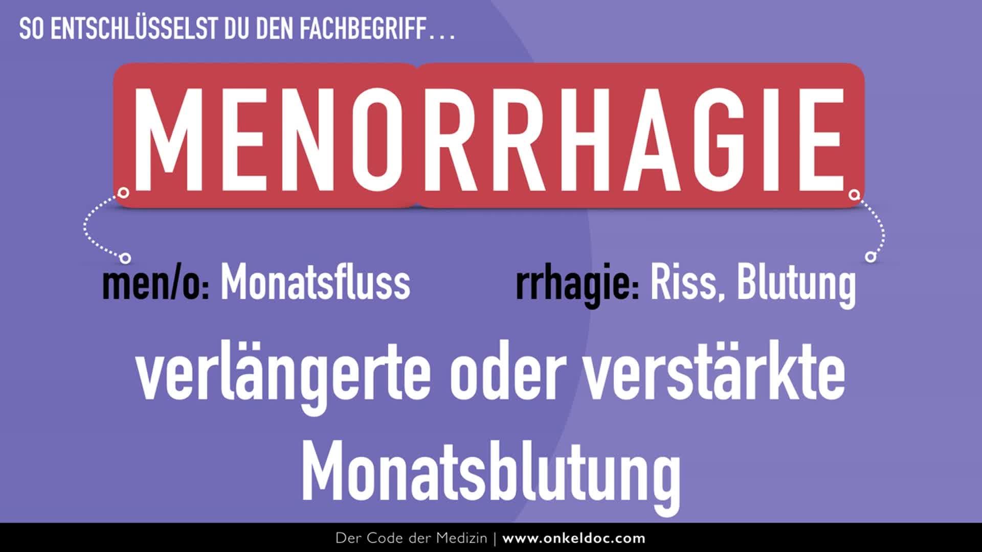 Menorrhagie - DocCheck